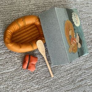 Maileg mouse size Rubber Boat, Dusty Yellow Colour, new in box